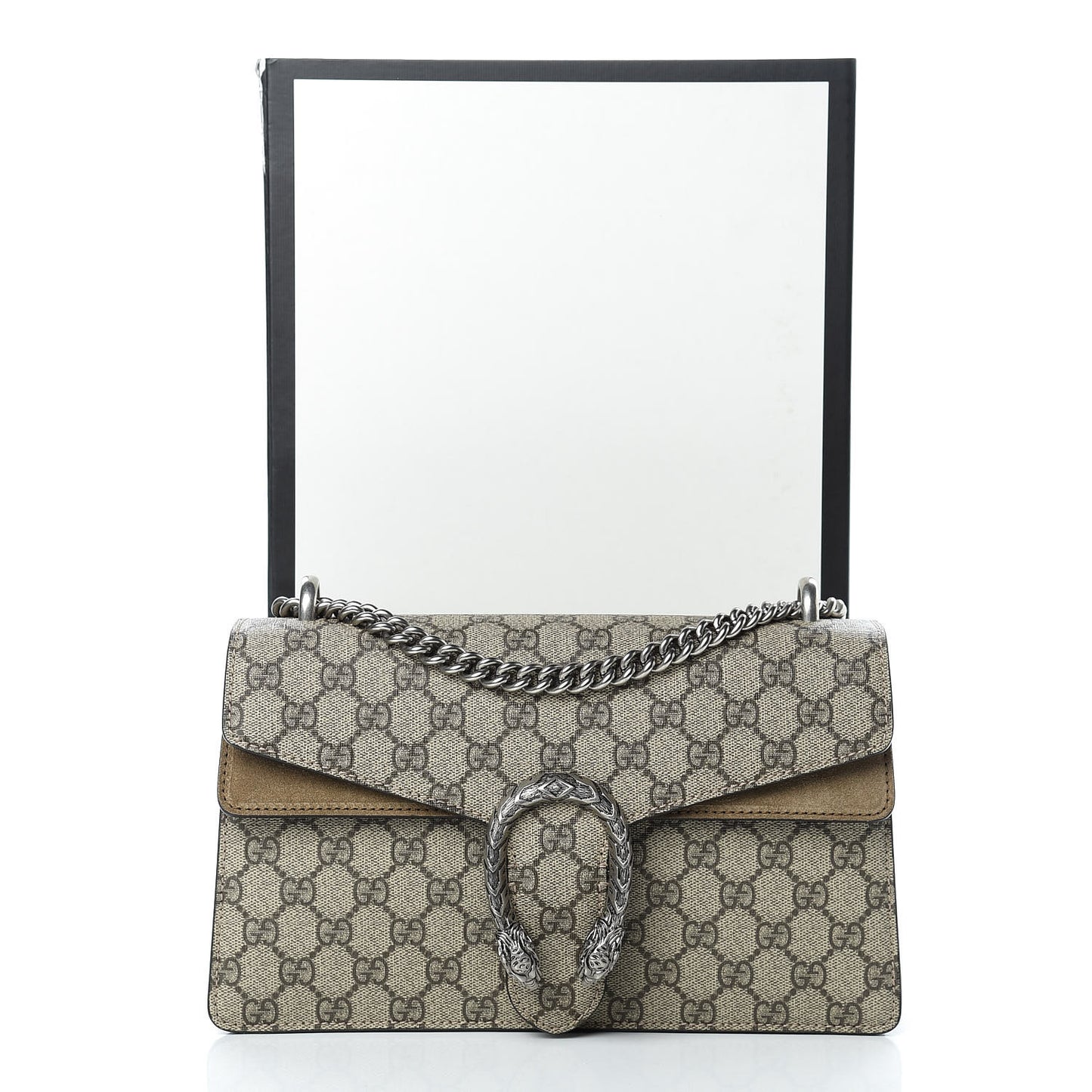 GG Supreme Monogram Small Dionysus Shoulder Bag Taupe