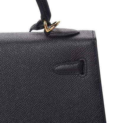 Hermes Epsom Kelly Sellier 25 Black 11 of 35