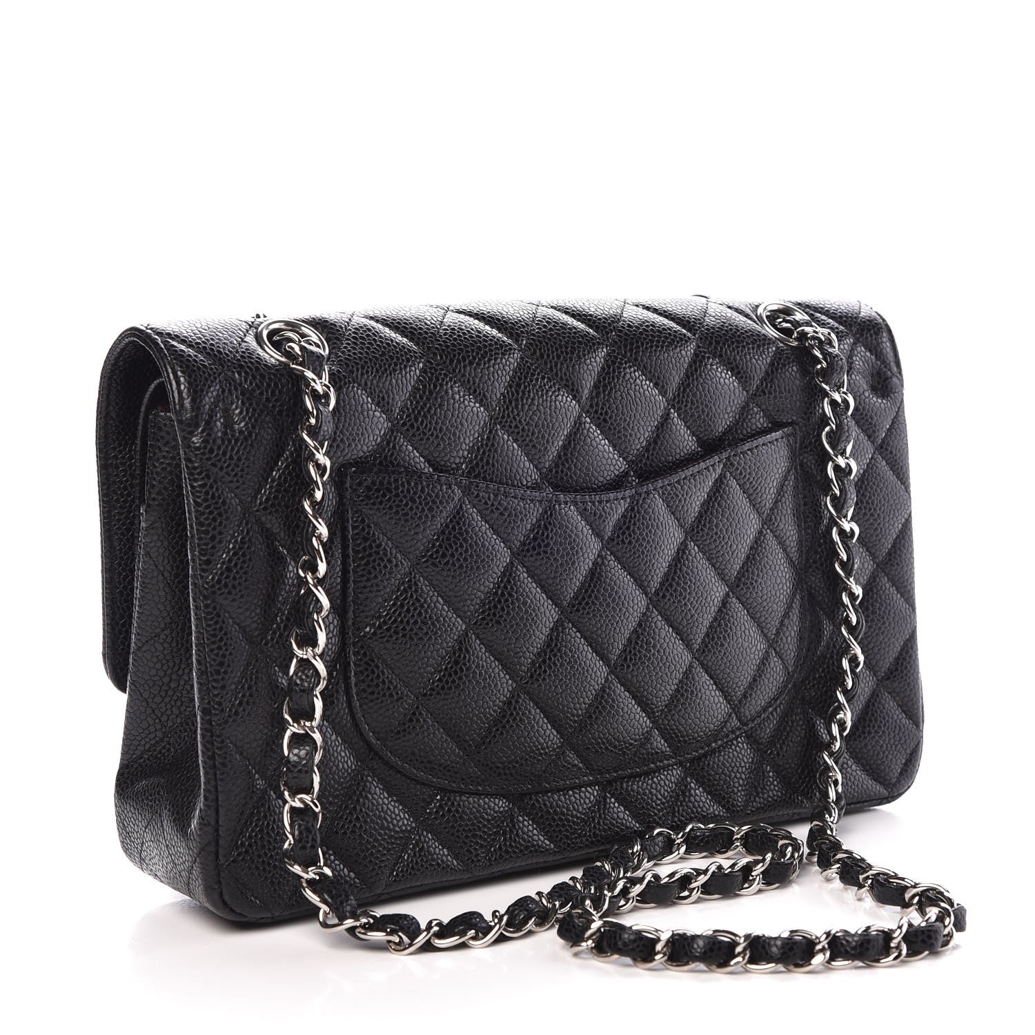 Chanel Caviar Quilted Medium Double Flap Black 4 of 8