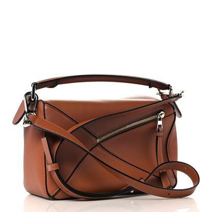 Loewe Calfskin Small Puzzle Bag Tan 2 of 16