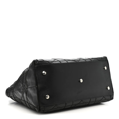 Christian Dior Lambskin Cannage Medium Granville Tote Black 4 of 12