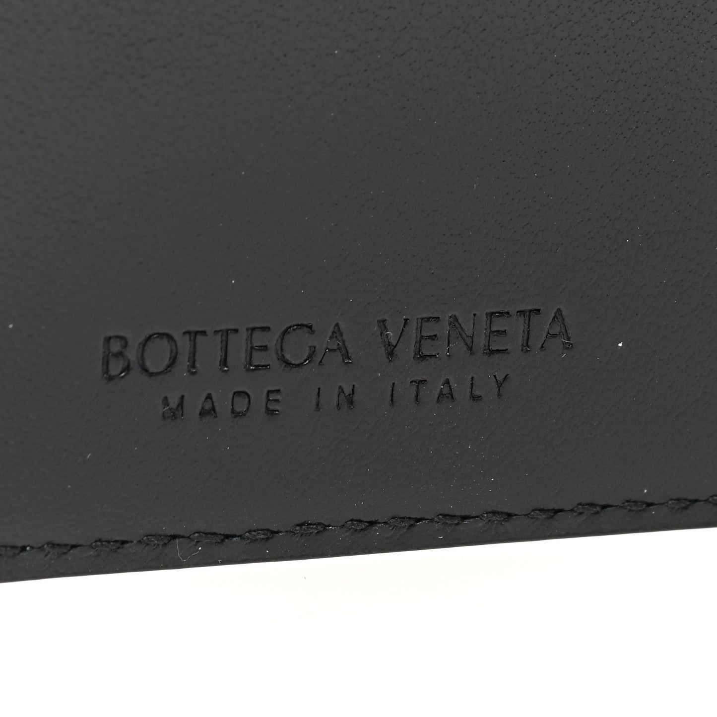 Nappa Intrecciato Medium Bi-Fold Zip Wallet Black