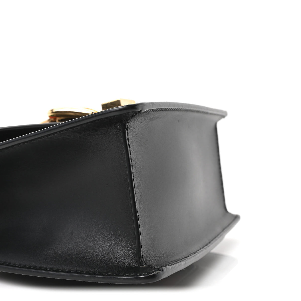 Calfskin Mini Sylvie Top Handle Bag Black