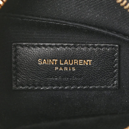 Saint Laurent Calfskin Matelasse Monogram Lou Belt Bag Black 6 of 8
