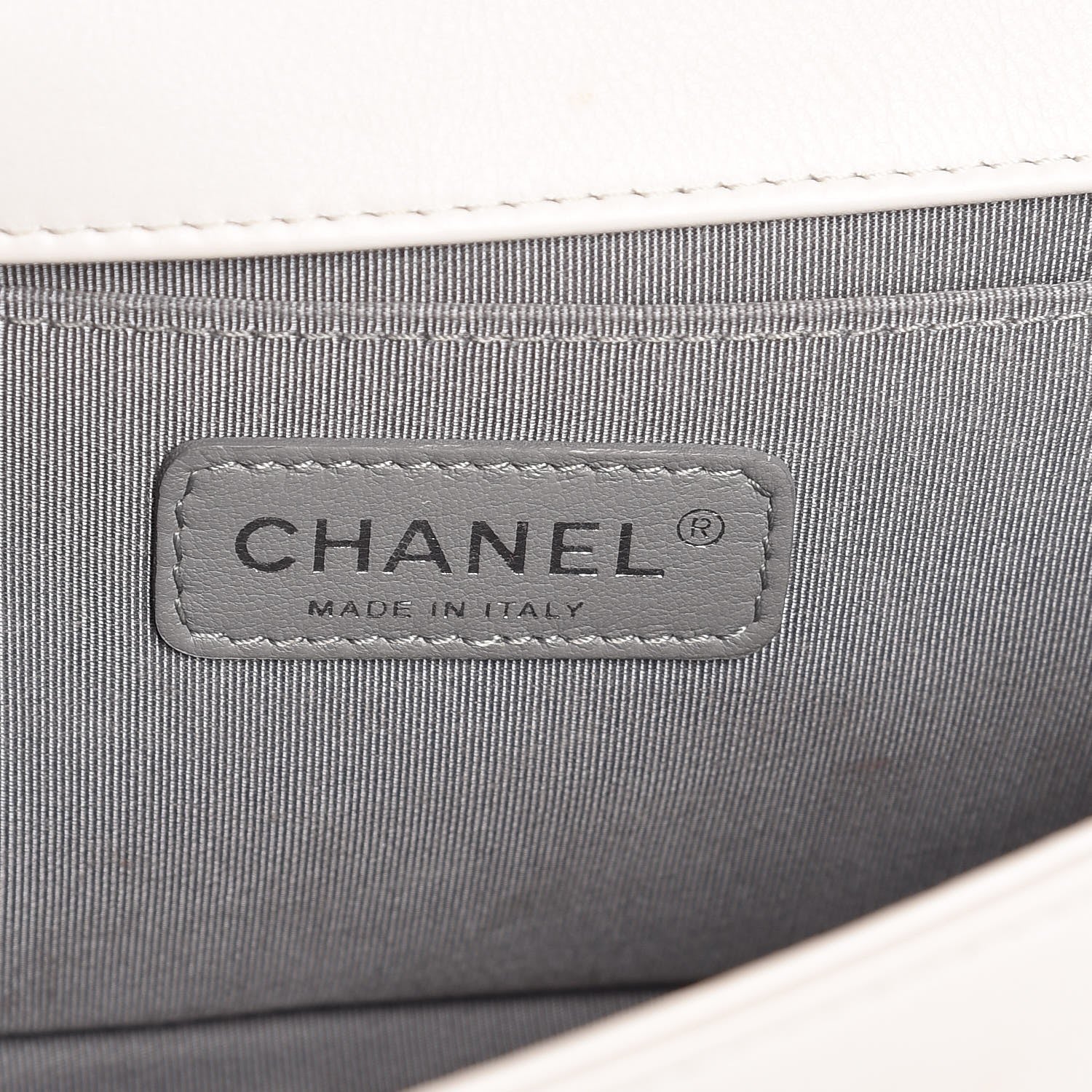 Chanel Calfskin Double Stitch Medium Boy Flap White 7 of 10