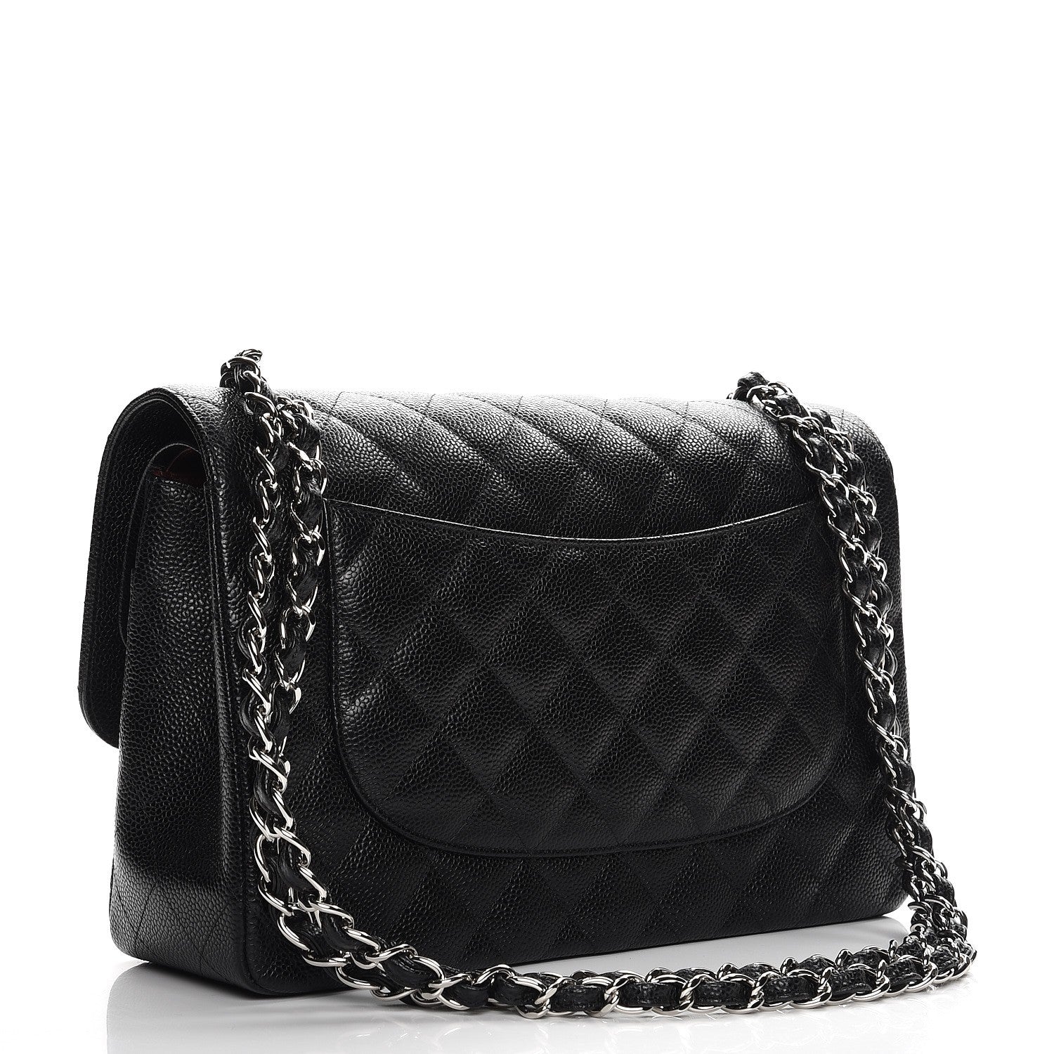 Chanel Caviar Quilted Jumbo Double Flap Black 3 of 7