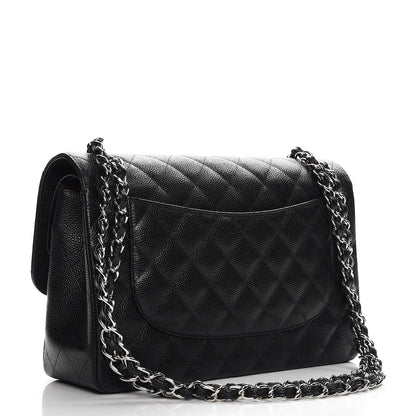 Chanel Caviar Quilted Jumbo Double Flap Black 3 of 7