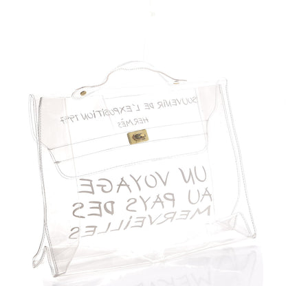 Hermes Vinyl Souvenir De L'Exposition Kelly Transparent 3 of 11