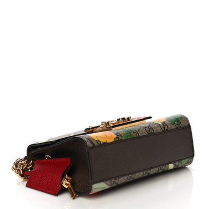 Gucci GG Supreme Monogram Tian Small Padlock Shoulder Bag Beige Multicolor New Acero 4 of 8
