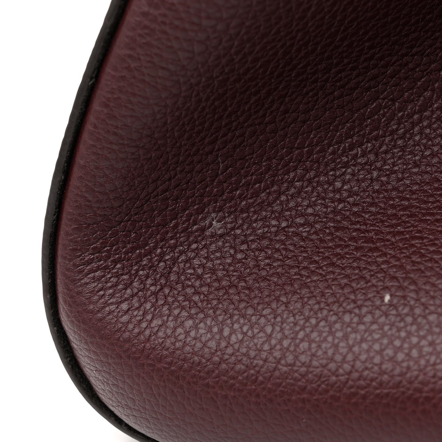Calfskin Monogram Fold Tote MM Black Wine Cream