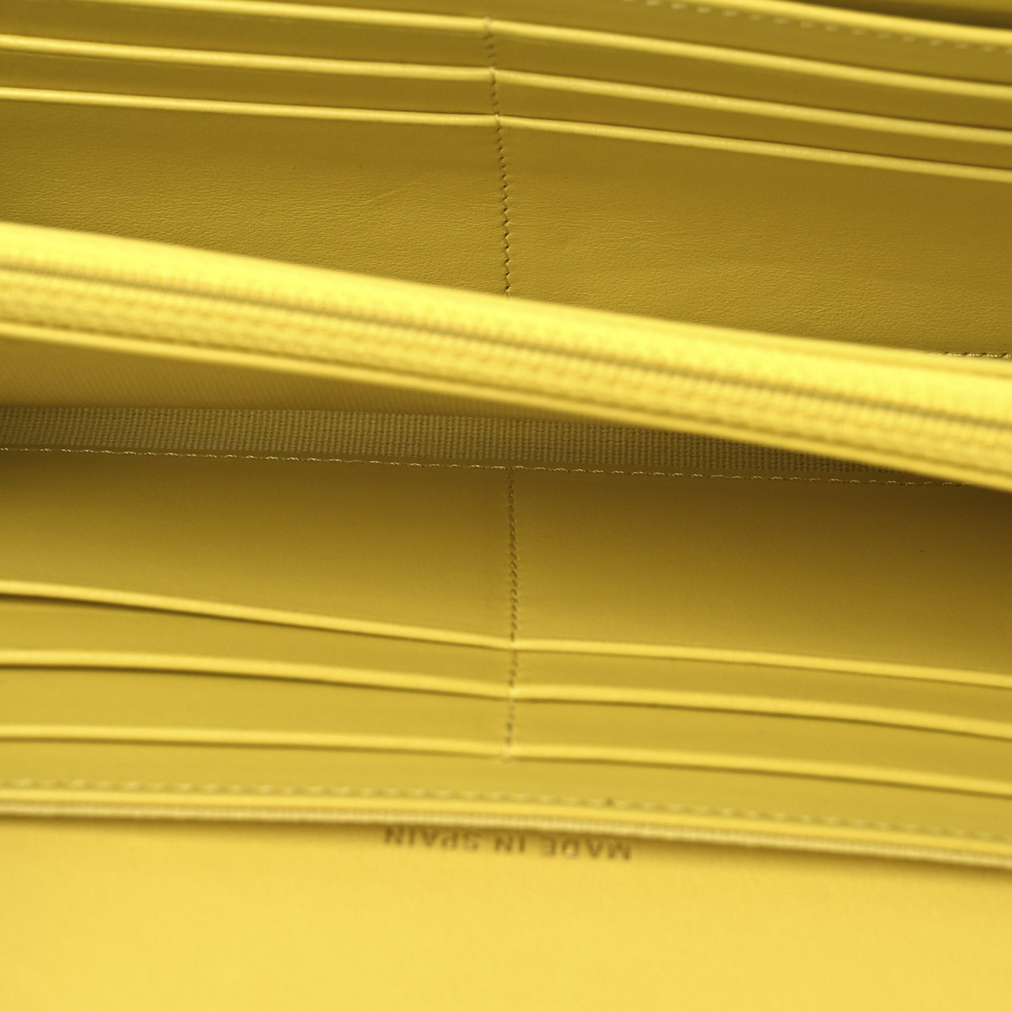 Lambskin Quilted Chanel 19 Flap Wallet Yellow