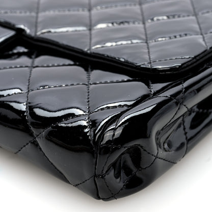Chanel Patent Quilted Clutch with Chain Flap Black 10 of 10