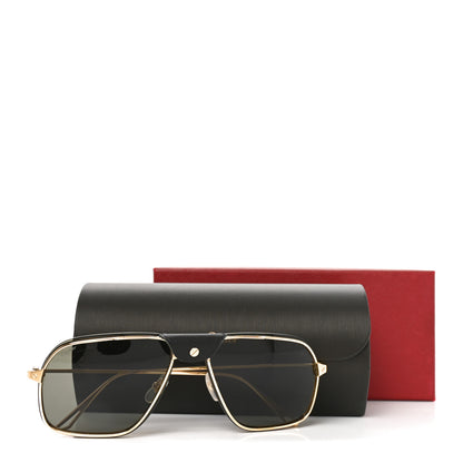 Cartier Metal Santos Dumont Screw Sunglasses CT0243S Gold Grey 7 of 7