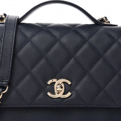 Chanel Caviar Quilted Medium Business Affinity Flap Navy 10 of 10