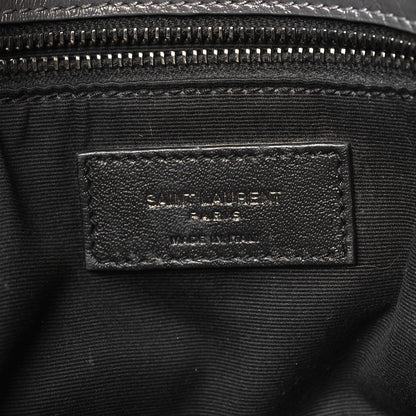 Saint Laurent Crinkled Calfskin Matelasse Monogram Large Niki Chain Satchel Storm 6 of 11