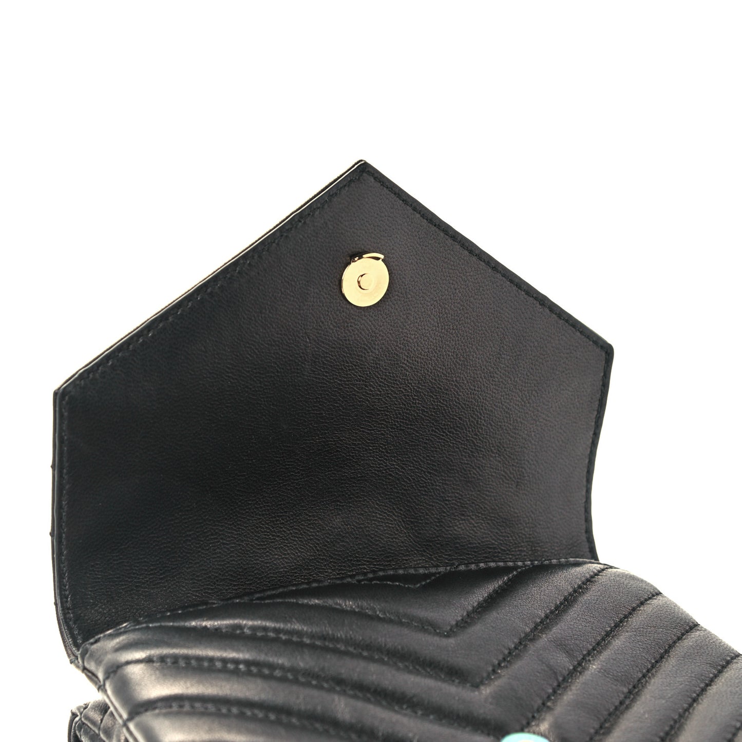 Lambskin Quilted Double Flap Bag Black