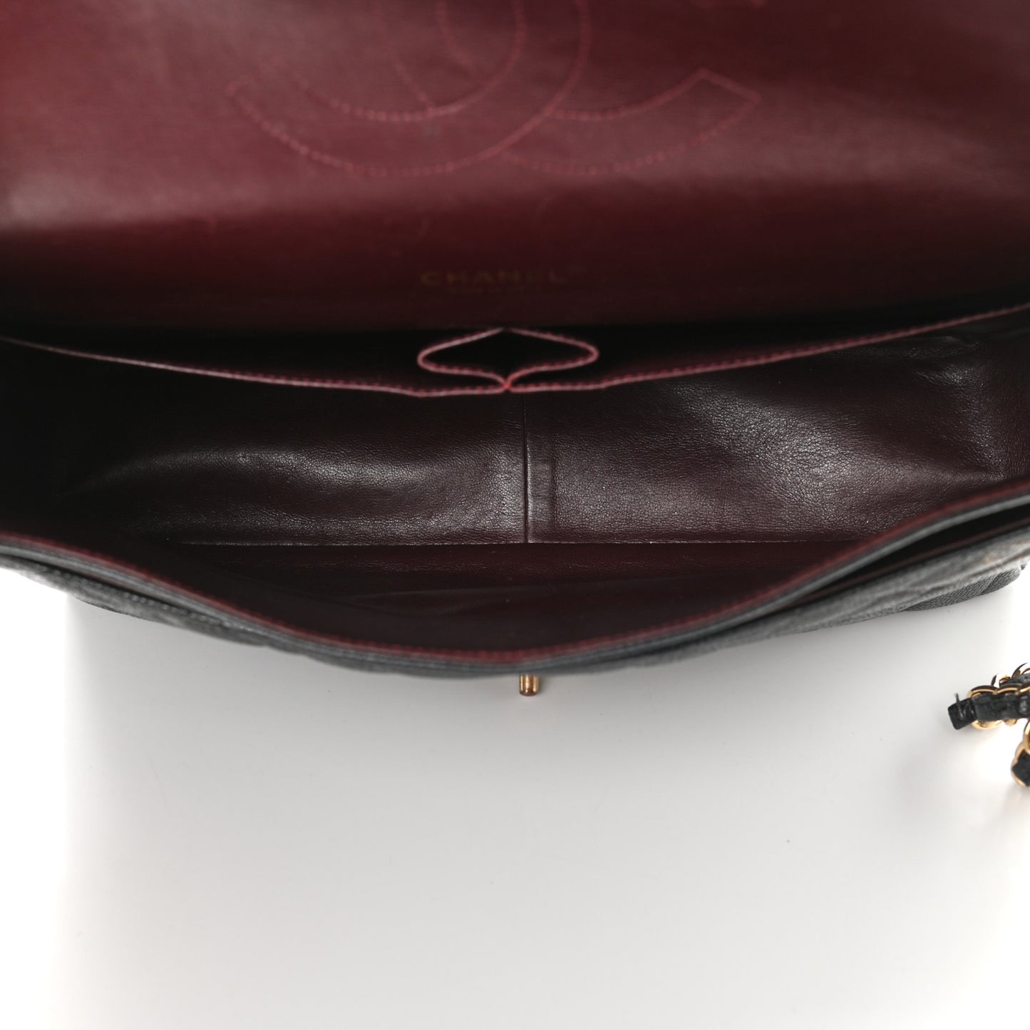 Caviar Quilted Maxi Double Flap Black