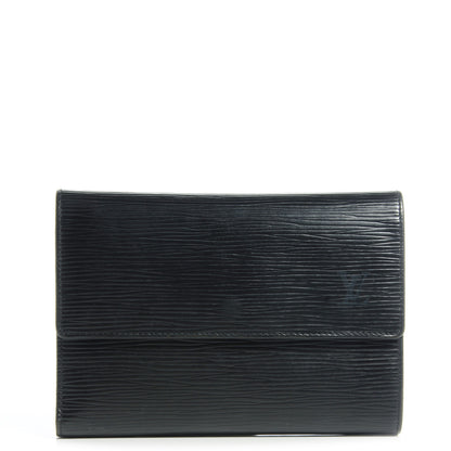 Louis Vuitton Epi Porte Tresor Etui Papiers Wallet Black 1 of 7