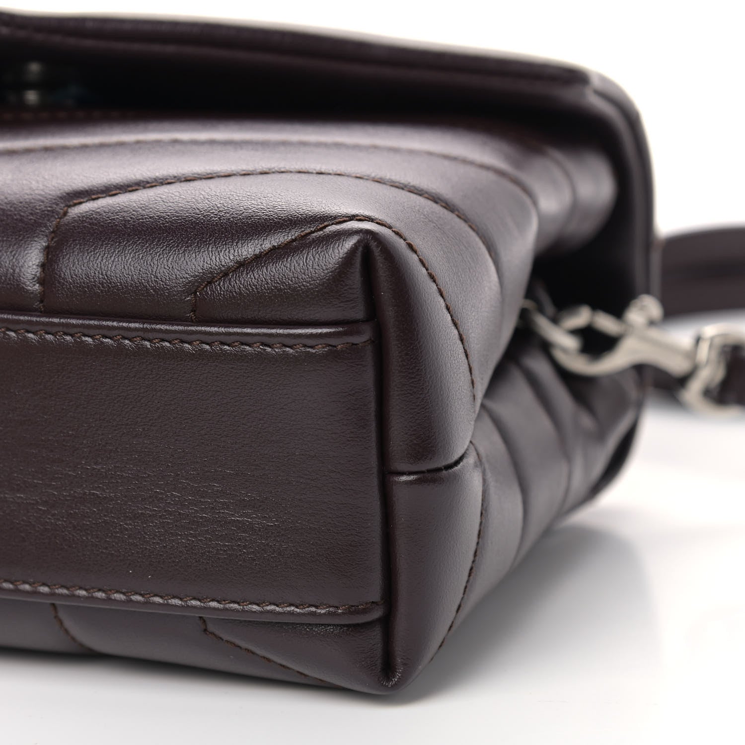 Saint Laurent Calfskin Y Quilted Monogram Toy Loulou Monogram Crossbody Bag Black Tulipe 9 of 9