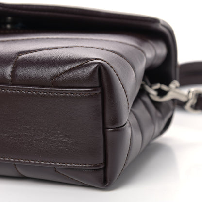 Saint Laurent Calfskin Y Quilted Monogram Toy Loulou Monogram Crossbody Bag Black Tulipe 9 of 9