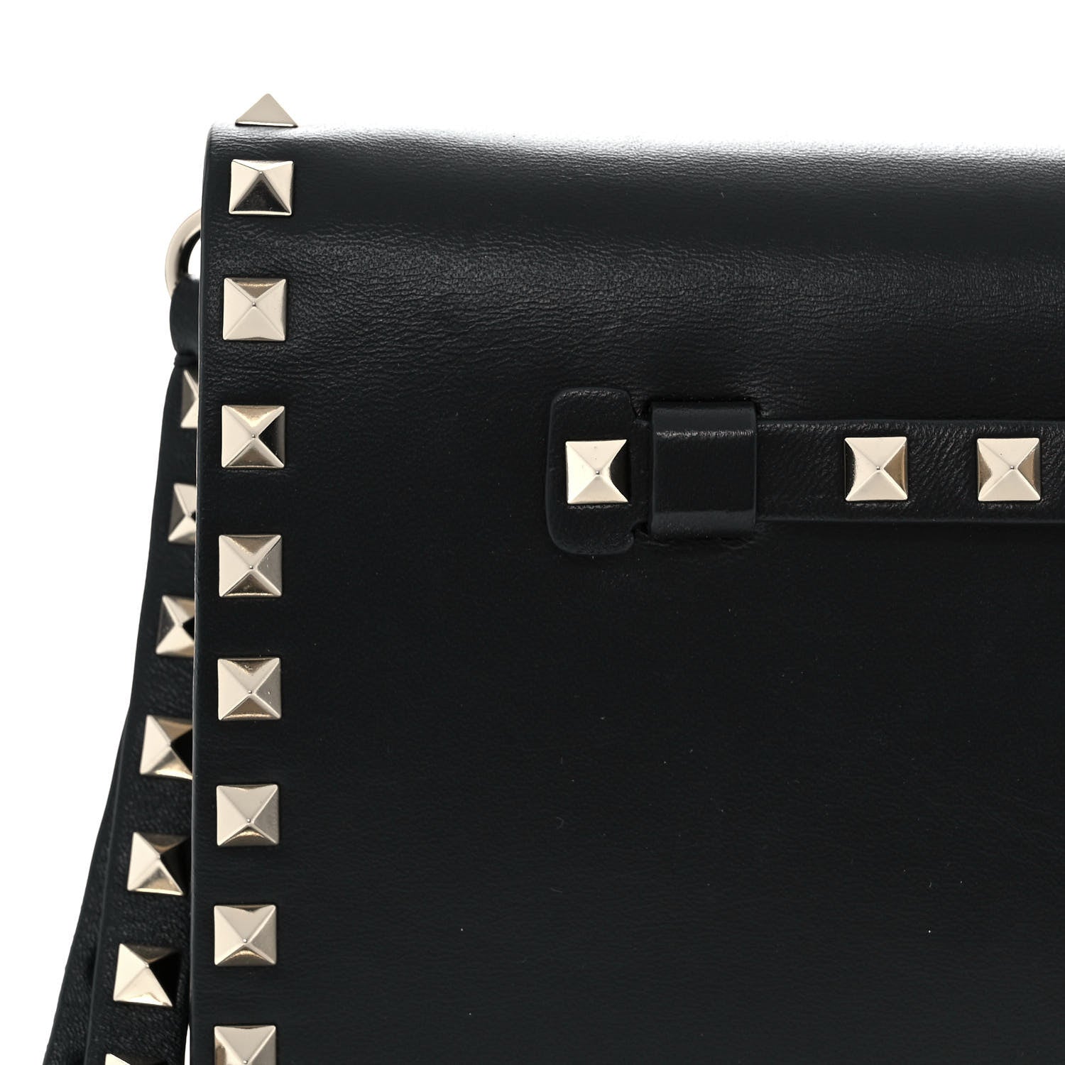 Valentino Garavani Nappa Rockstud Wristlet Clutch Black 9 of 12
