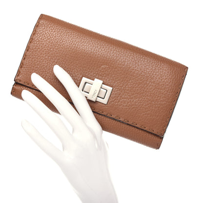 Fendi Cuoio Romano Selleria Peekaboo Continental Wallet Mou 2 of 9