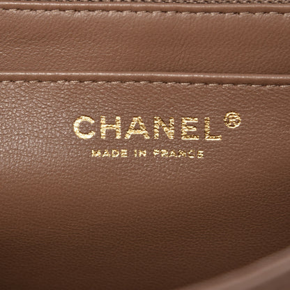 Chanel Lambskin Quilted Jumbo Single Flap Beige 6 of 9