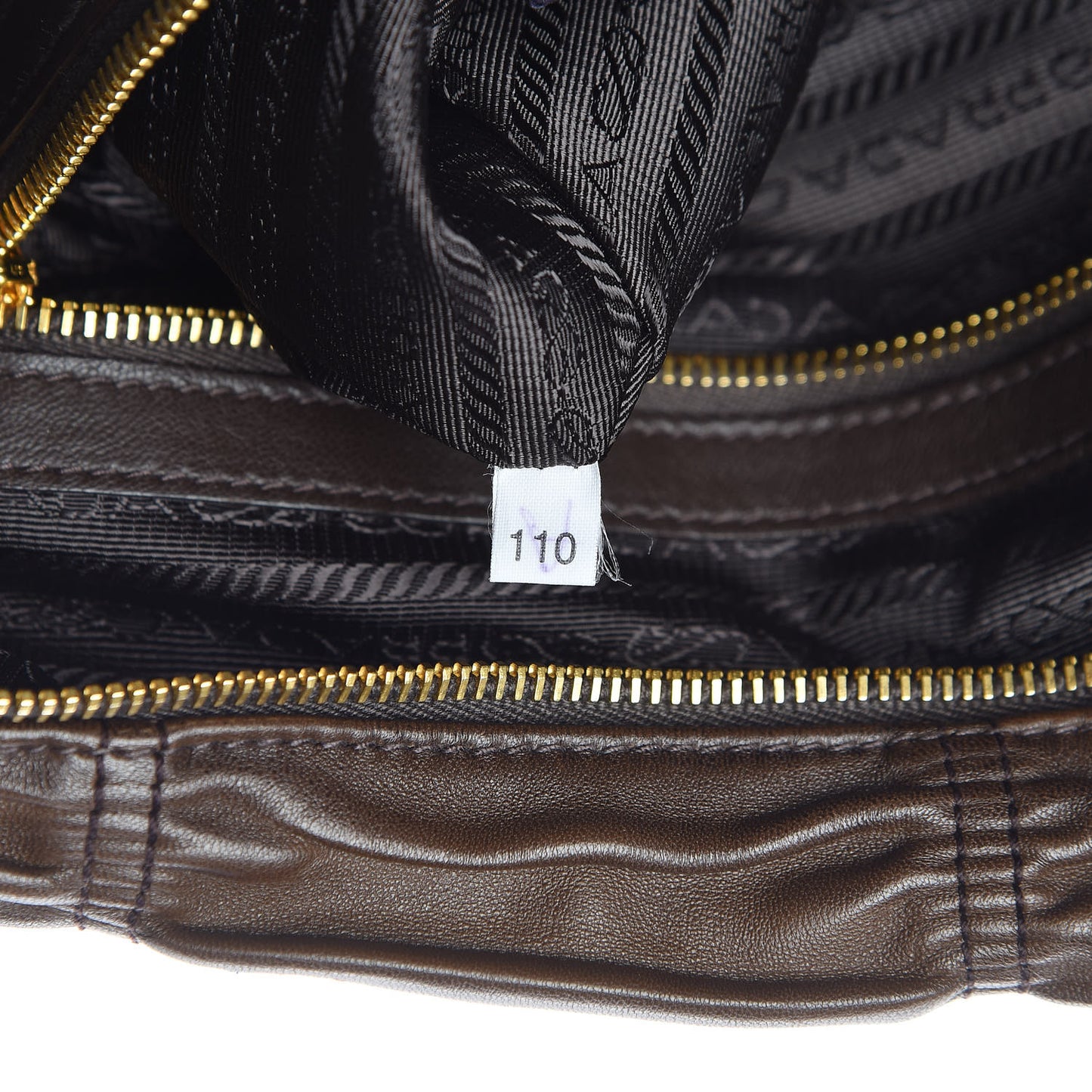 Nappa Gaufre Dome Satchel Noce