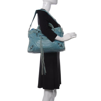 Balenciaga Agneau Classic Hardware City Bleu Paon 2 of 11