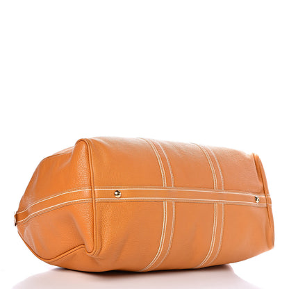 Louis Vuitton Tobago Calfskin Keepall 50 Yellow 4 of 11