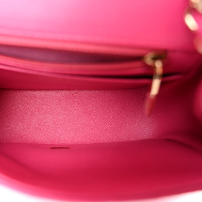 Chanel Lambskin Quilted Mini Square Flap Pink 5 of 11