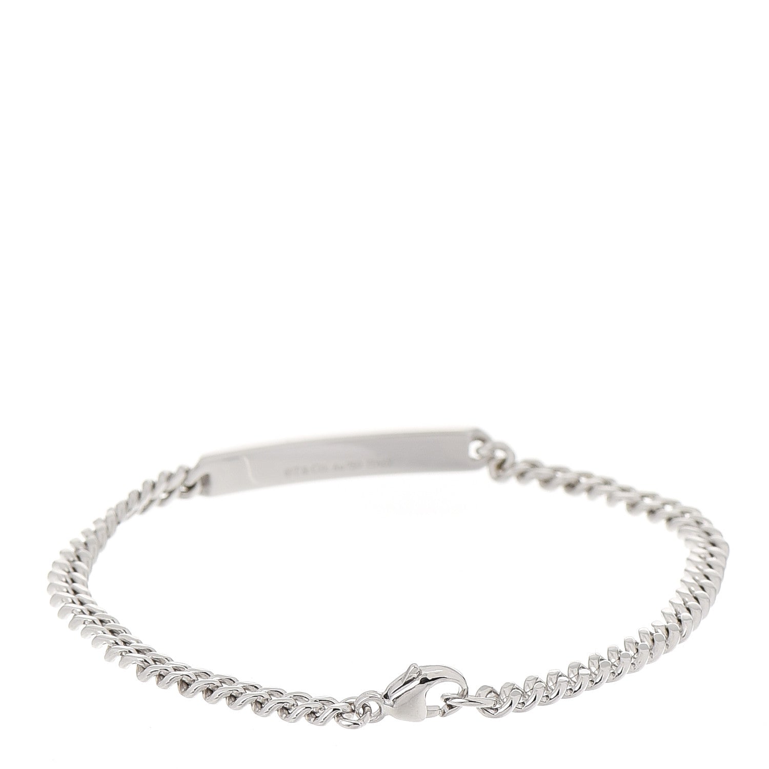 Tiffany 18K White Gold Diamond Micro Link ID Chain Bracelet 3 of 6