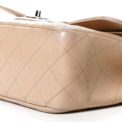 Chanel Caviar Quilted Jumbo Double Flap Beige Clair 10 of 13