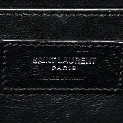 Saint Laurent Box Calfskin Monogram Medium Solferino Satchel Black 6 of 14