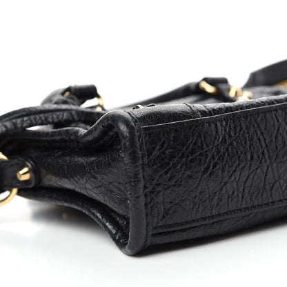 Balenciaga Agneau Classic Gold Hardware Nano City Black 7 of 11