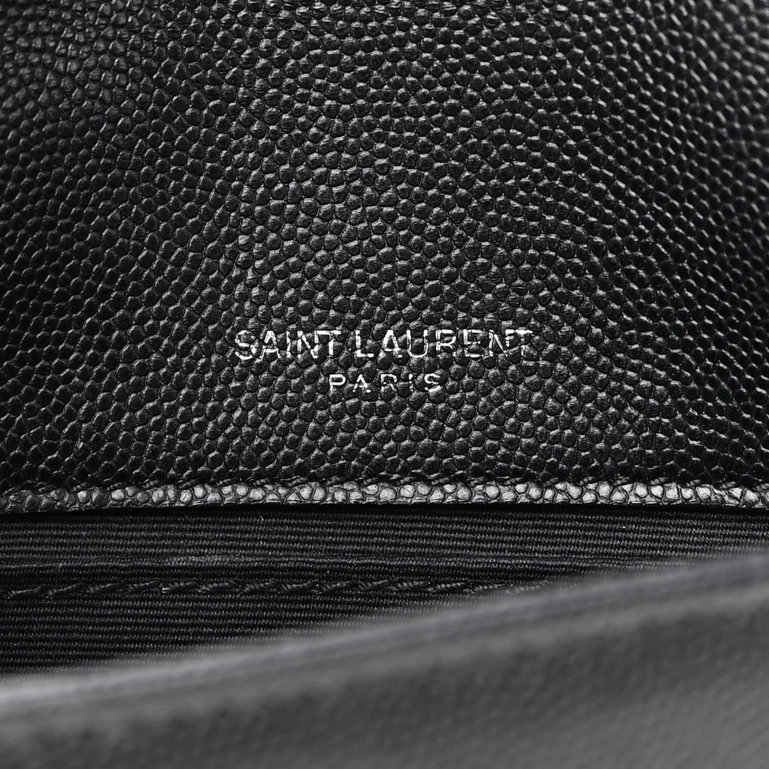 Saint Laurent Grain De Poudre Monogram Toy West Hollywood Fold-Over Bag Black 6 of 9