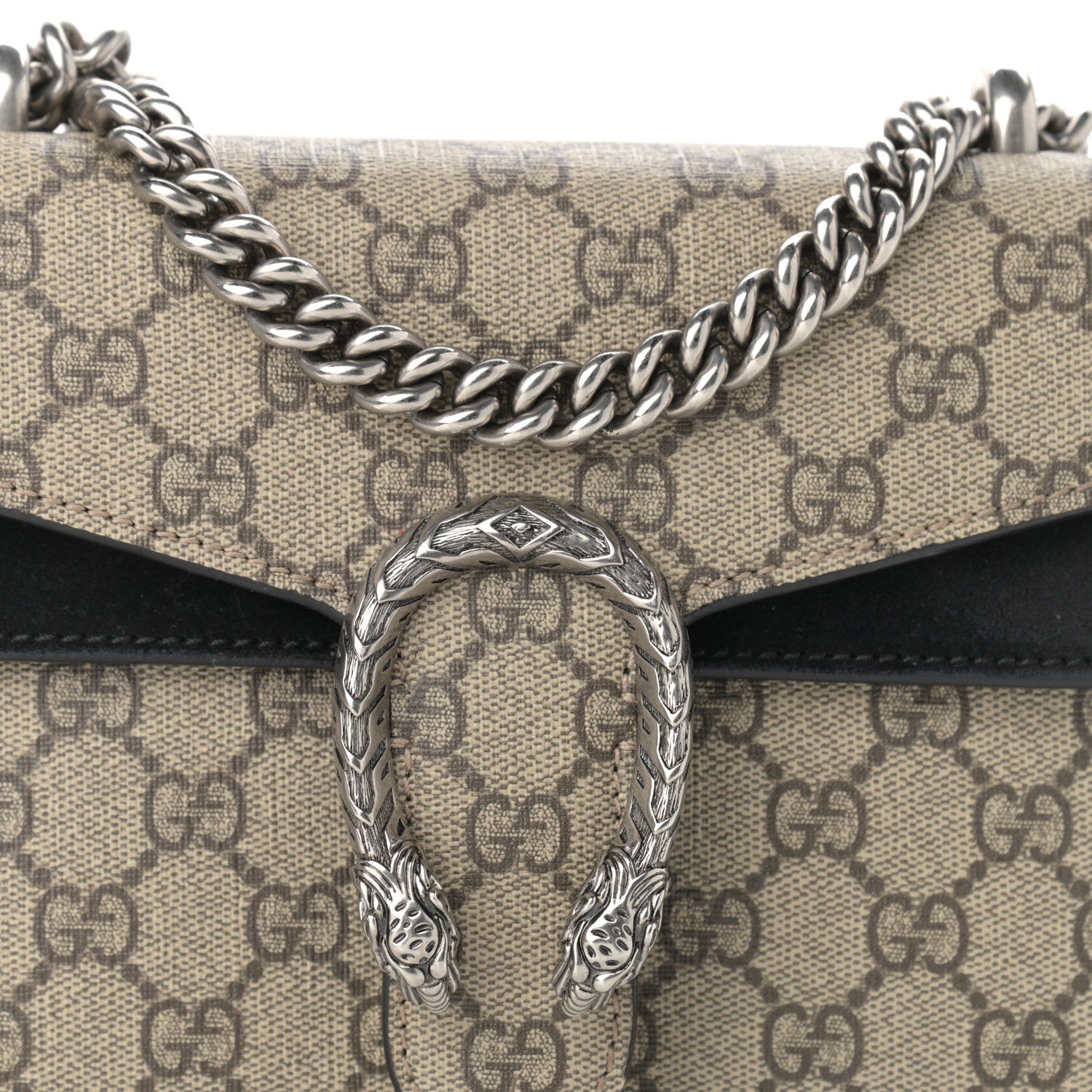 Gucci GG Supreme Monogram Mini Dionysus Shoulder Bag Black 8 of 11