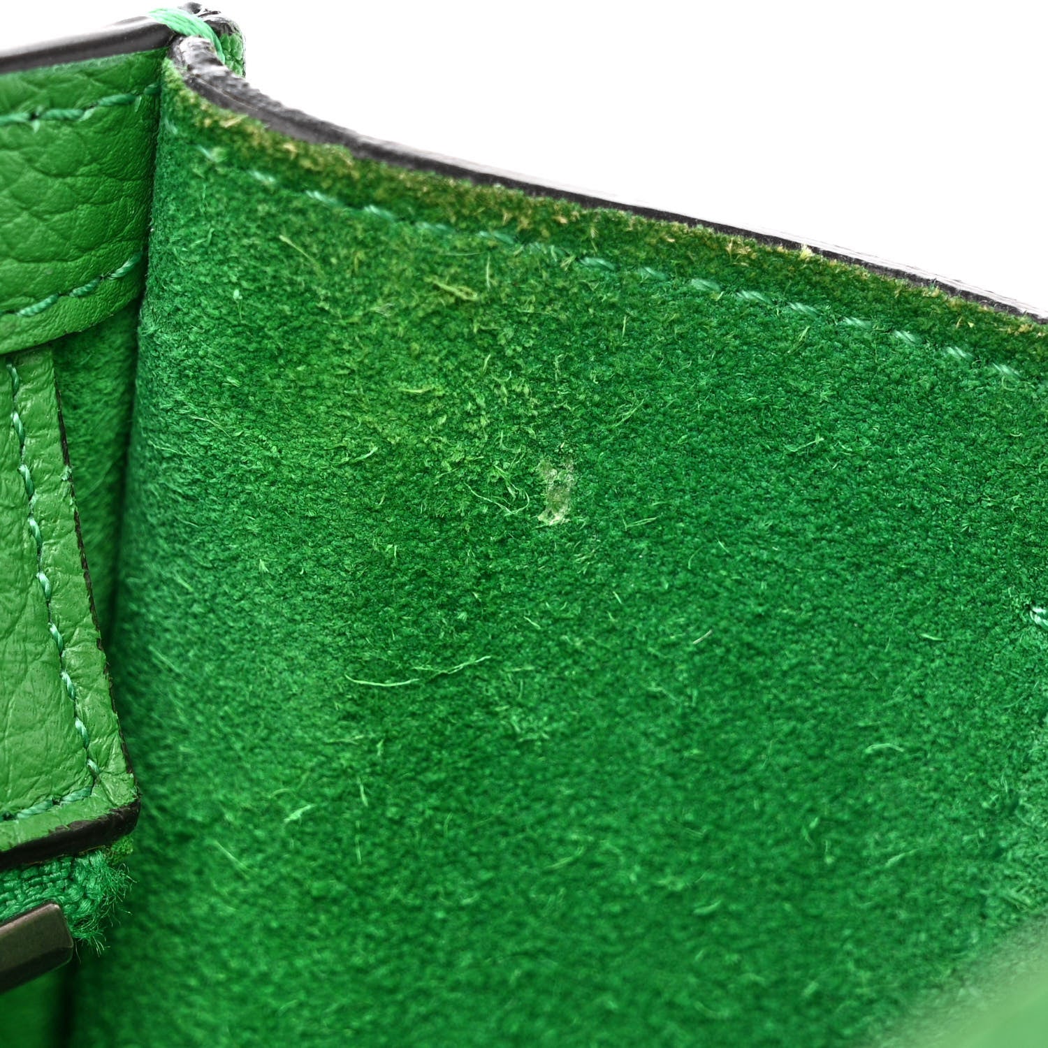 Celine Drummed Calfskin Nano Luggage Mint 8 of 11