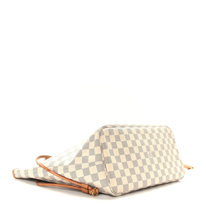 Louis Vuitton Damier Azur Neo Neverfull MM Rose Ballerine 4 of 8