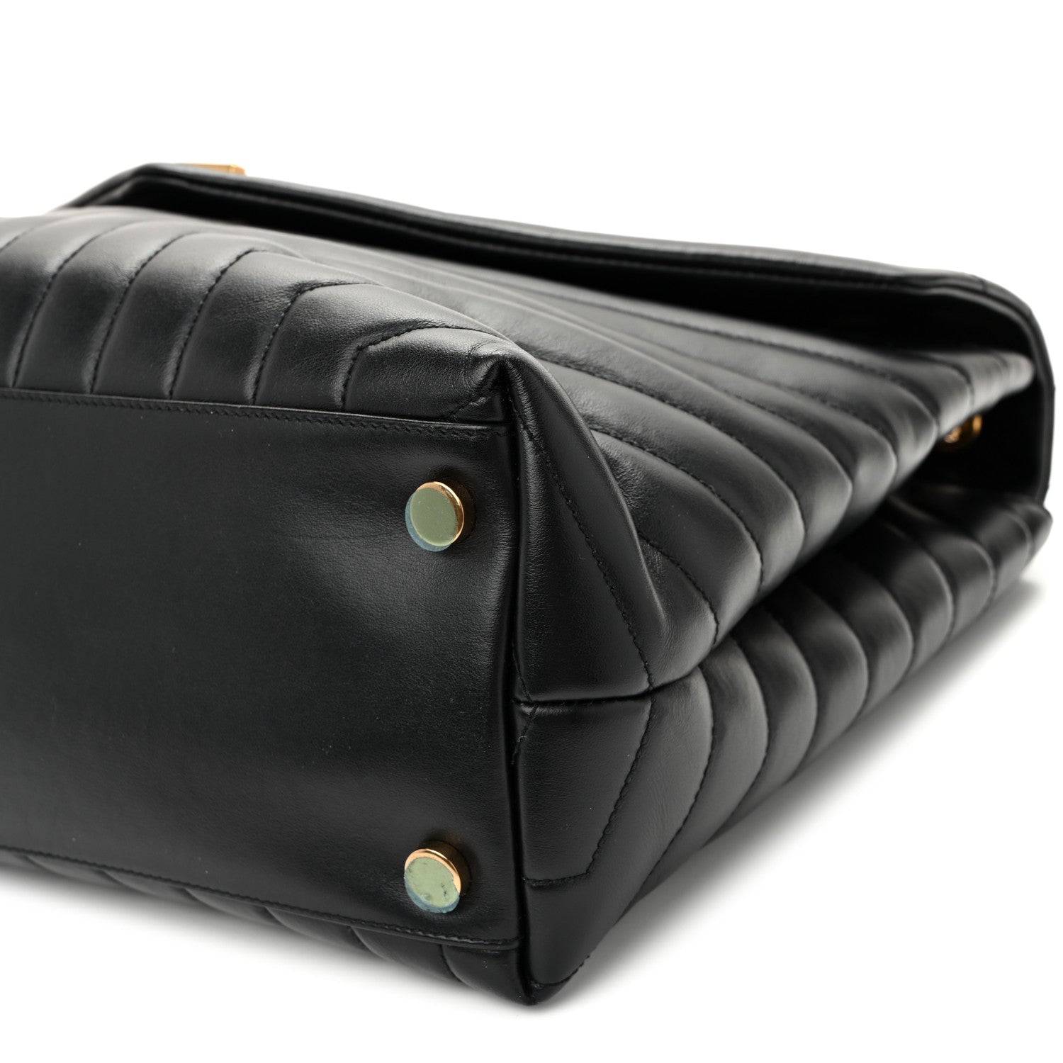 Saint Laurent Calfskin Y Quilted Monogram Large Loulou Chain Satchel  Black 10 of 10