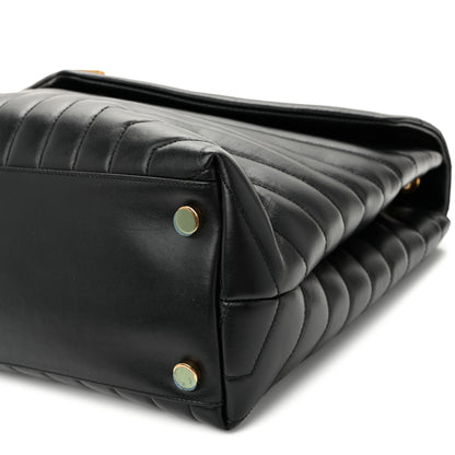Saint Laurent Calfskin Y Quilted Monogram Large Loulou Chain Satchel  Black 10 of 10