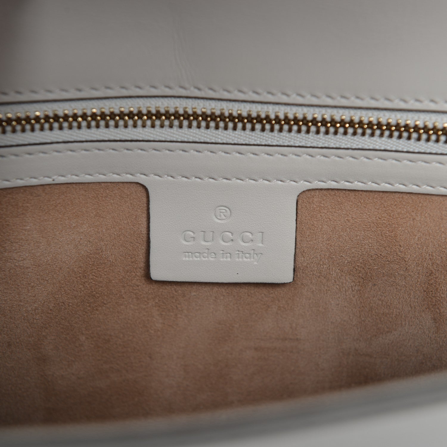 Gucci Calfskin Small Sylvie Shoulder Bag Off White 6 of 8