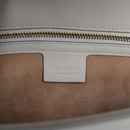 Gucci Calfskin Small Sylvie Shoulder Bag Off White 6 of 8