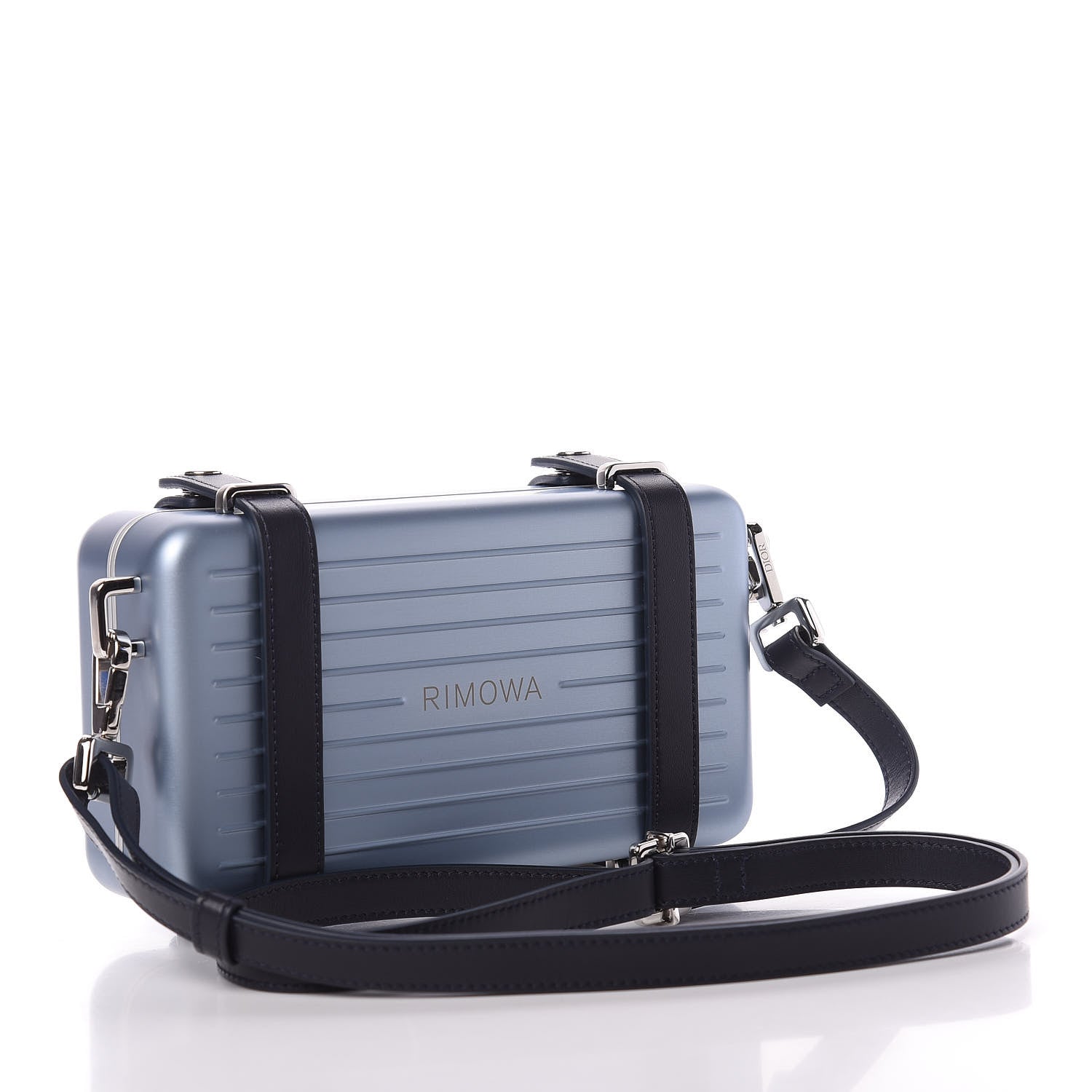 Christian Dior X RIMOWA Aluminum Personal Clutch On Strap Bleu 2 of 8