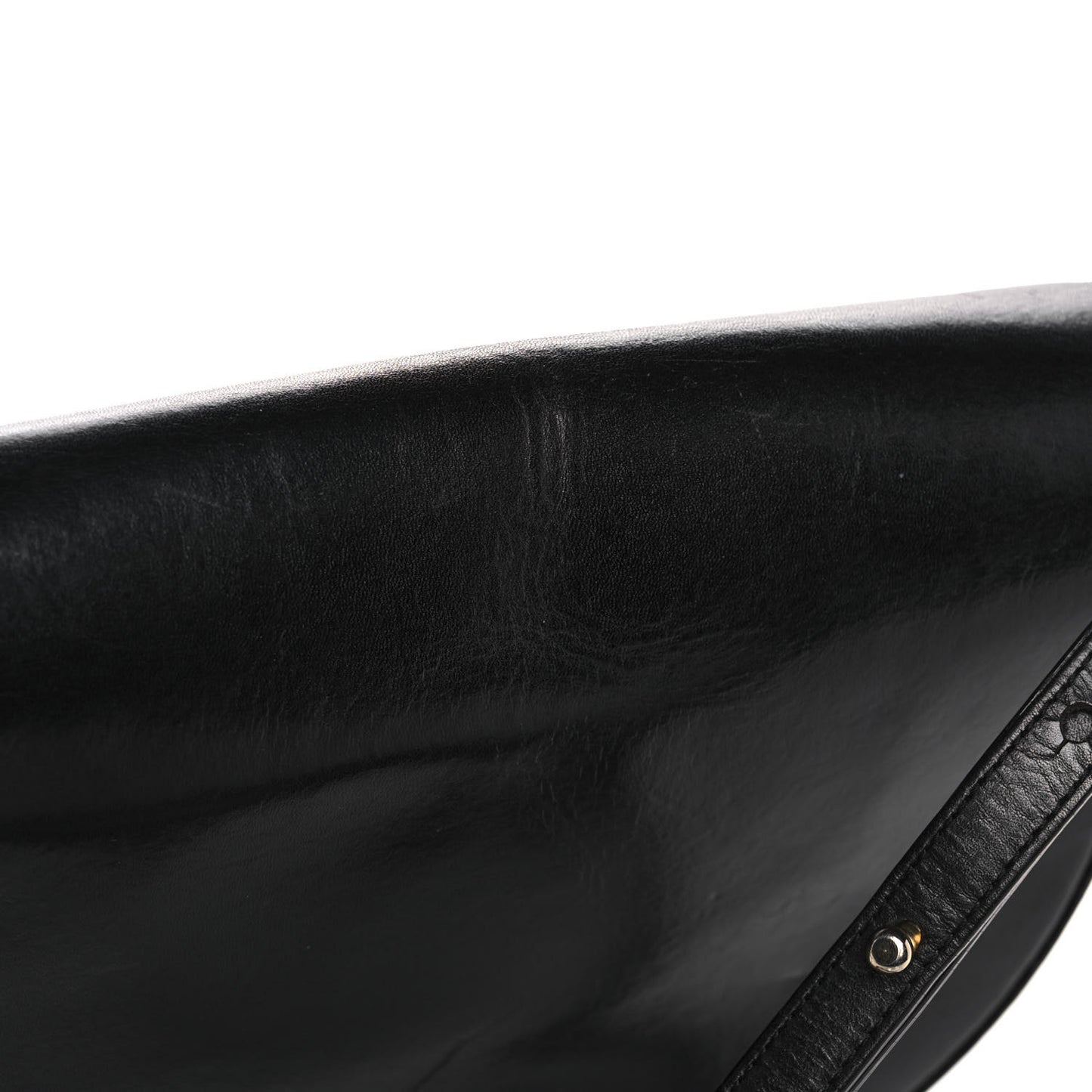 Calfskin Saddle Crossbody Bag Black