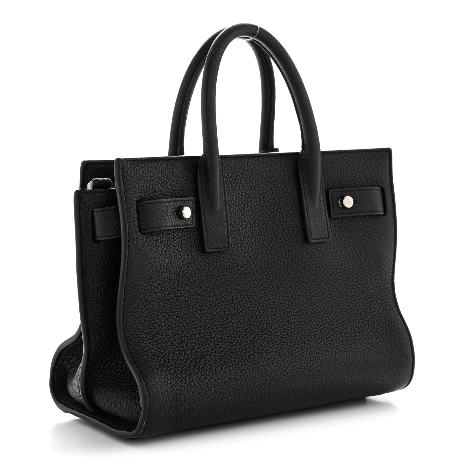 Saint Laurent Grained Calfskin Nano Sac De Jour Souple Black Black 3 of 14