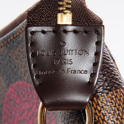 Louis Vuitton Damier Ebene Complice Trunks and Bags Mini Pochette Accessories Red 6 of 7