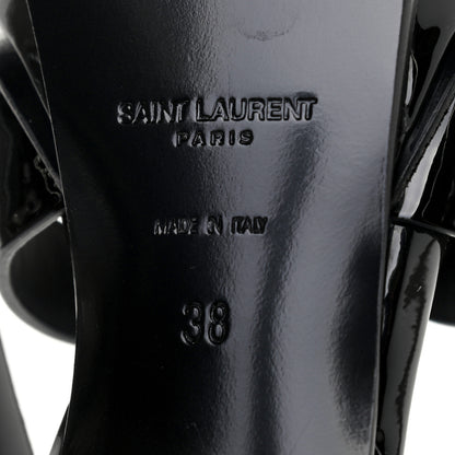 Saint Laurent Patent Tribute 105 Platform Sandals 38 Black 5 of 6