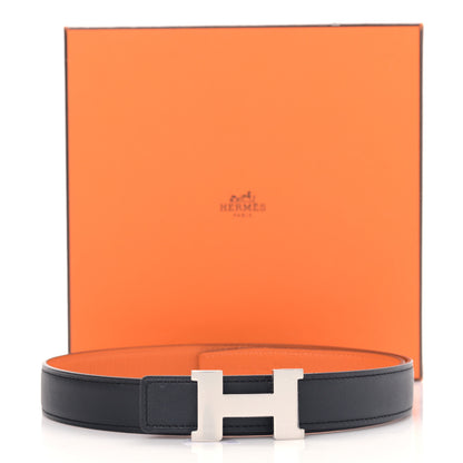 Hermes Swift Epsom 24mm Mini Constance H Belt 70 28 Black Orange 5 of 5