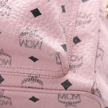 MCM Visetos Small Side Stud Stark Backpack Pink 12 of 16